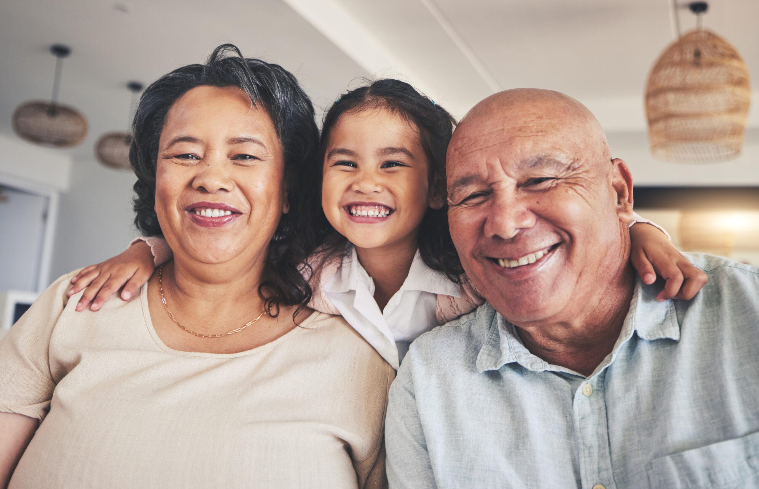 Grandparents with Grandchild