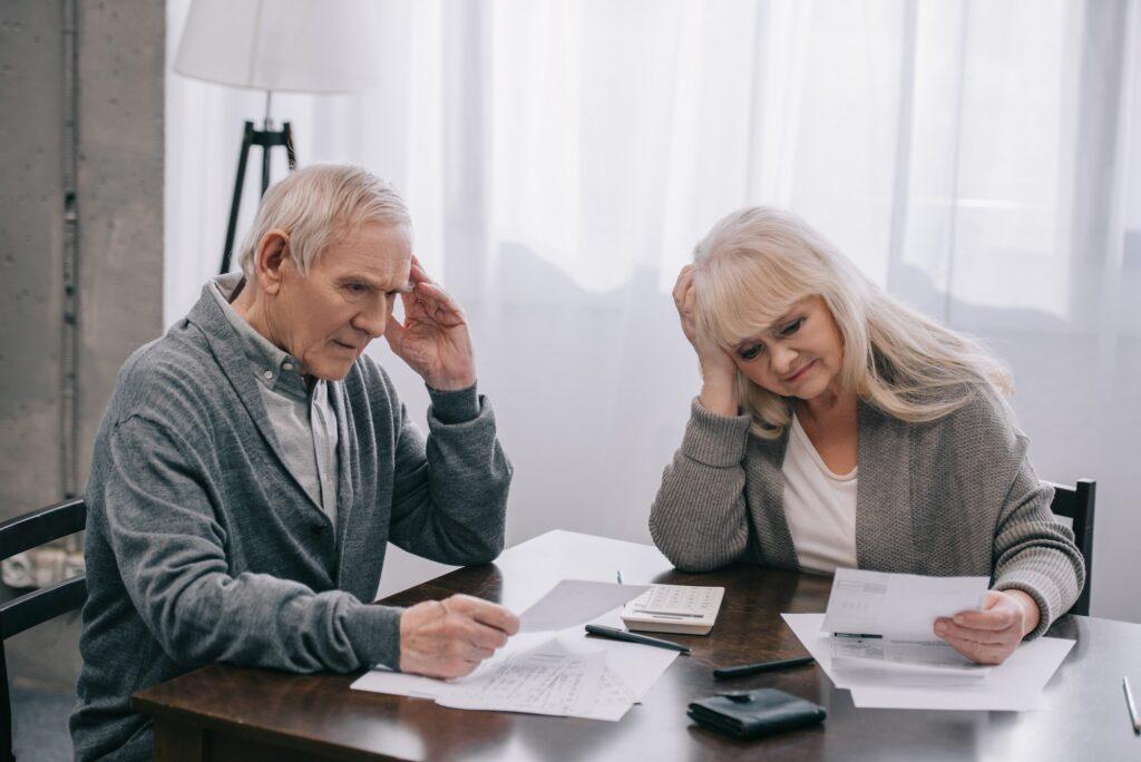 stressed senior couple denied life insurance