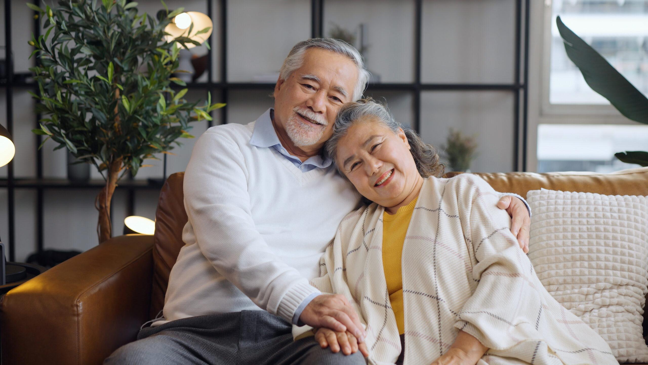 Happy couple portrait