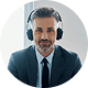 Man with headphones