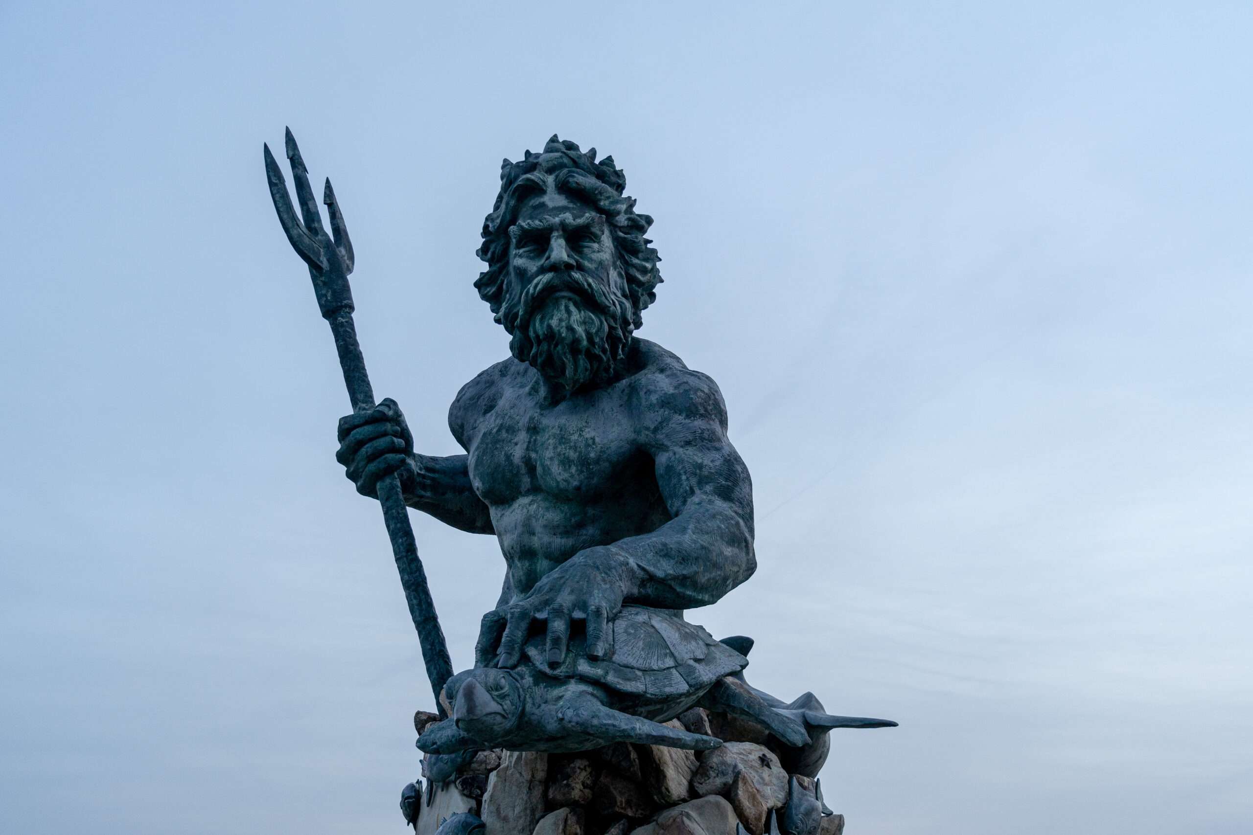 Statue of Poseidon, burial at sea article