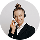 Woman with headset