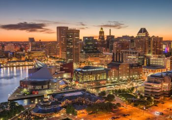 Baltimore, Maryland, USA Skyline on the Inner Harbor