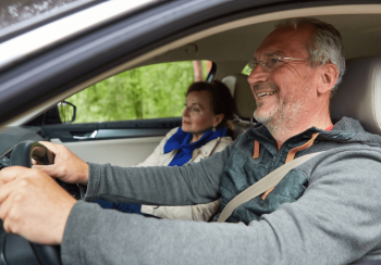 insurance rider in the car